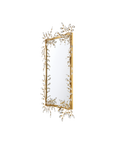Forget-Me-Not Gold Rectangular Mirror