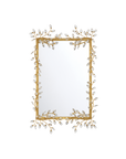 Forget-Me-Not Gold Rectangular Mirror