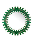 Glasdele Emerald Round Mirror
