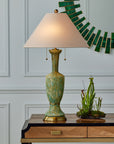 Glasdele Emerald Round Mirror