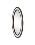 Deanna Ivory Raffia Oval Mirror