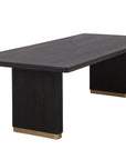 Kalla Dining Table - 96"-Charcoal - Maison Vogue