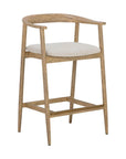 Jeremy Counter Stool - Weathered Oak - Maison Vogue