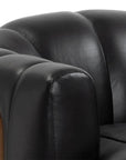 Tadeo Swivel Lounge Chair - Rustic Oak - Maison Vogue