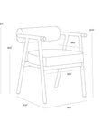 Sova Dining Armchair-Sahara Camel