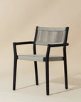 Kavala Stackable Dining Armchair - Charcoal-(Set of 2)