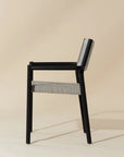 Kavala Stackable Dining Armchair - Charcoal-(Set of 2)