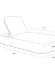 Barcelona Lounger - Grey