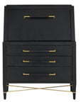 Verona Black Secretary Desk - Maison Vogue