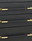 Verona Black Secretary Desk - Maison Vogue