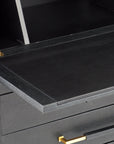 Verona Black Secretary Desk - Maison Vogue