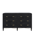 Verona Black Six-Drawer Chest