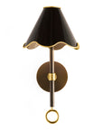 Ripple Rechargeable LED Sconce-Black