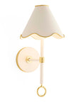 Ripple Rechargeable LED Sconce-Ivory