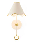 Ripple Rechargeable LED Sconce-Ivory