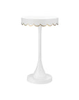 Enid White Accent Table