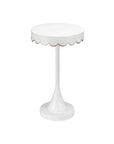 Enid White Accent Table