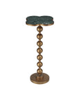 Quatrefoil Green Accent Table