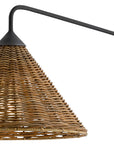 Basket Swing Arm Sconce-Blacksmith