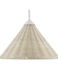 Basket White Swing-Arm Wall Sconce