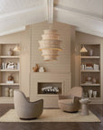 Basket White Swing-Arm Wall Sconce