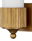 Bryce Gold Bath Wall Sconce-Gold/Frosted