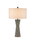 Galuchat Green Hourglass Table Lamp