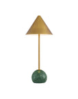 Journey Green & Brass Cordless Table Lamp