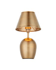 Volley Antique Brass Cordless Table Lamp