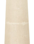 Galuchat Ivory Hourglass Floor Lamp