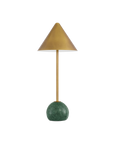 Journey Green & Brass Cordless Table Lamp