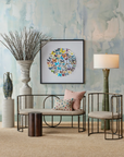 Galuchat Green Hourglass Floor Lamp
