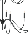 Tirrell Medium Black Chandelier