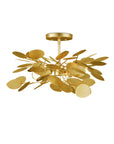 Lunaria Gold Semi-Flush Mount