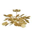 Lunaria Gold Semi-Flush Mount