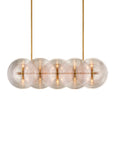 Whirlwind Rectangular Pink Chandelier