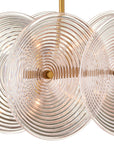 Whirlwind Rectangular Pink Chandelier