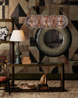 Whirlwind Rectangular Pink Chandelier
