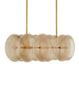 Whirlwind Rectangular Gold Chandelier