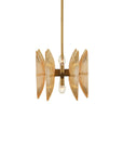 Whirlwind Rectangular Gold Chandelier