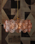 Whirlwind Medium Pink Chandelier