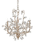 Crystal Bud Small Silver Chandelier - Maison Vogue