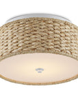 Colchester Raffia Flush Mount - Maison Vogue