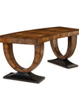 Curved Walnut Desk - Maison Vogue