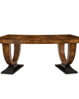 Curved Walnut Desk - Maison Vogue