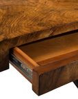 Curved Walnut Desk - Maison Vogue