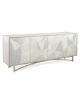 Vertex Four-Door Sideboard, Silver