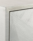Vertex Four-Door Sideboard, Silver