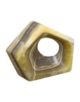 Onyx Triangle Sculpture, Zebra