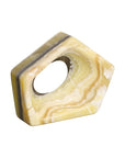 Onyx Triangle Sculpture, Zebra